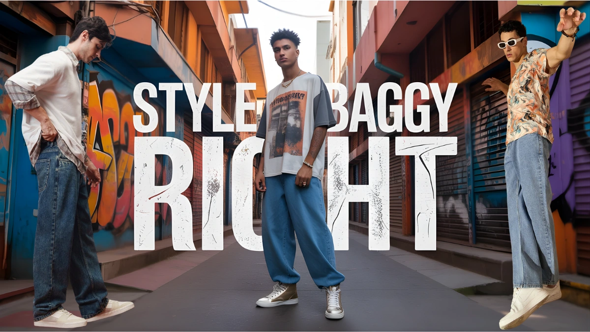 minimalist baggy jeans for men