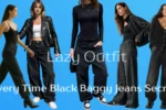 black baggy jeans outfit