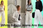 white baggy jeans outfit