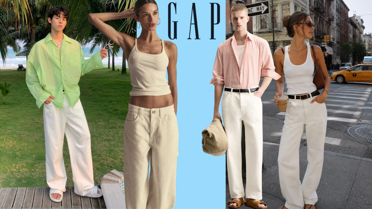 Gap Baggy Jeans White