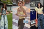 Influencers Style Baggy Jeans and Crop Tops