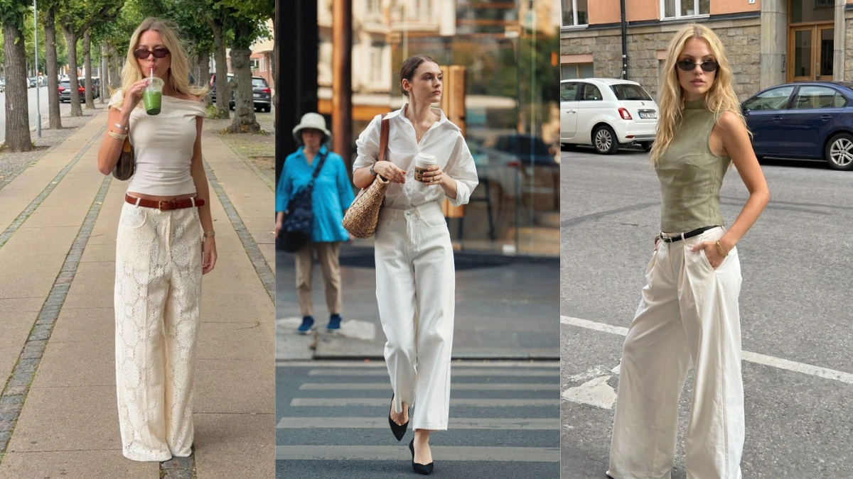 Off White Baggy Jeans Women
