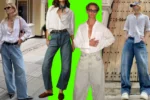 baggy jeans with white shirt
