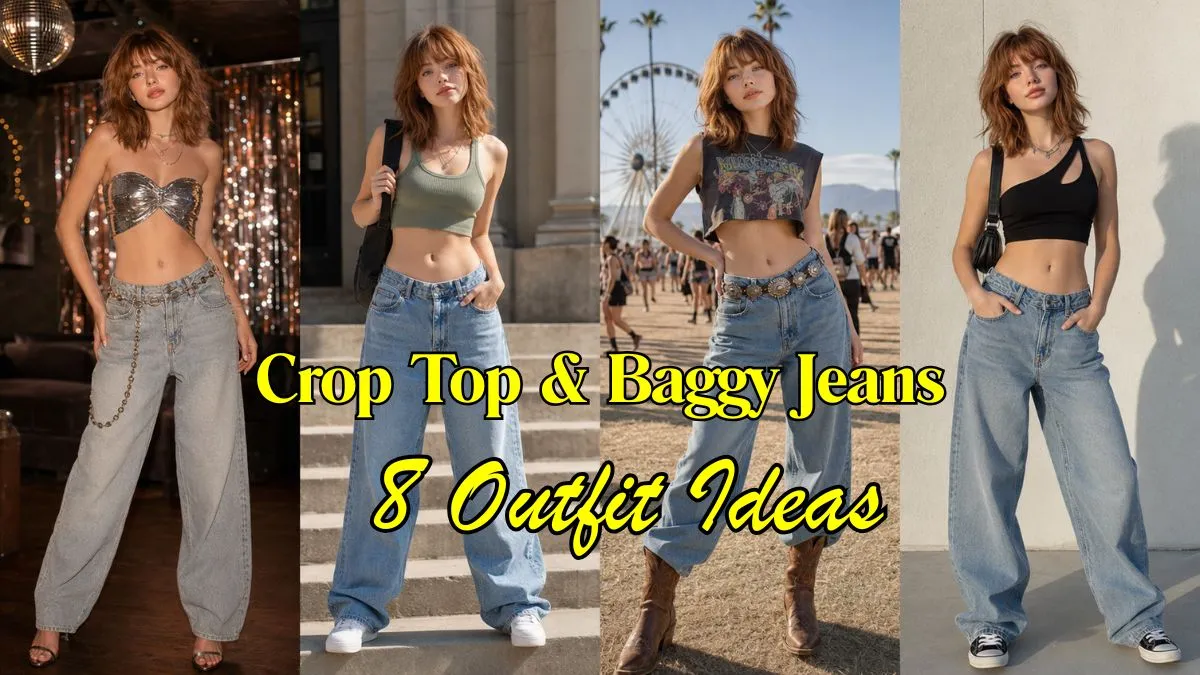 Crop Top & Baggy Jeans