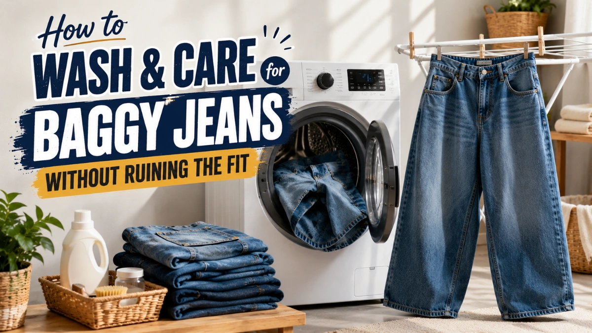 How to Wash & Care for Baggy Jeans Without Ruining the Fit