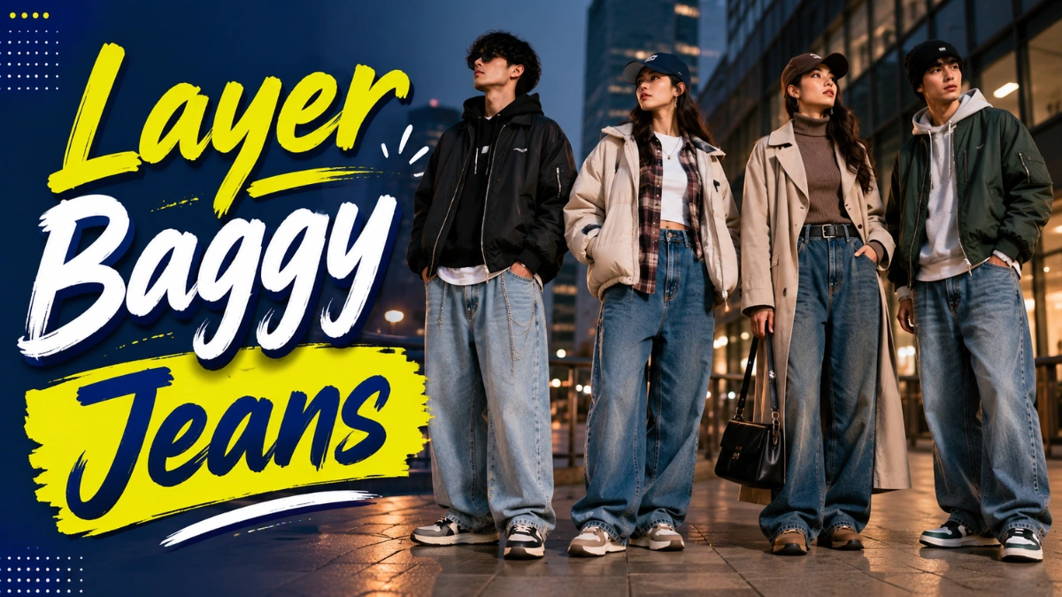 Layer Baggy Jeans