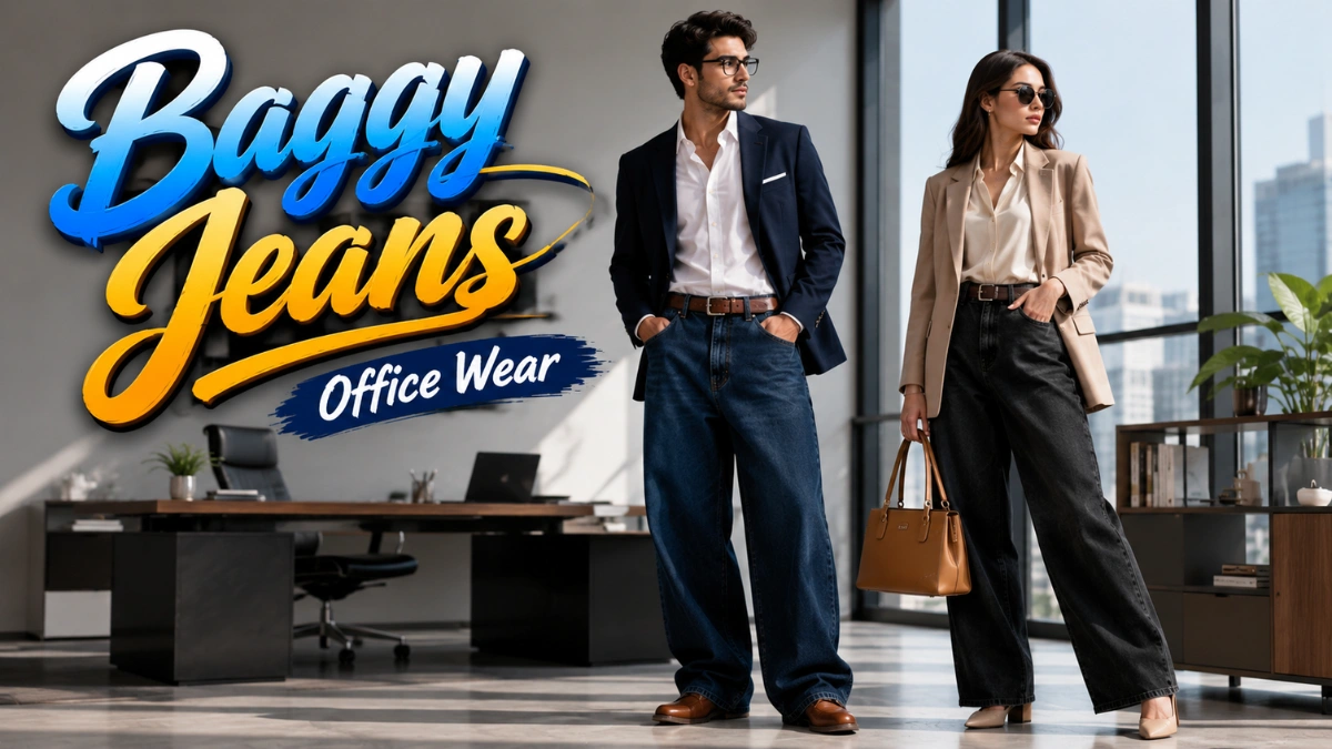 Baggy Jeans for Office & Smart-Casual Workwear