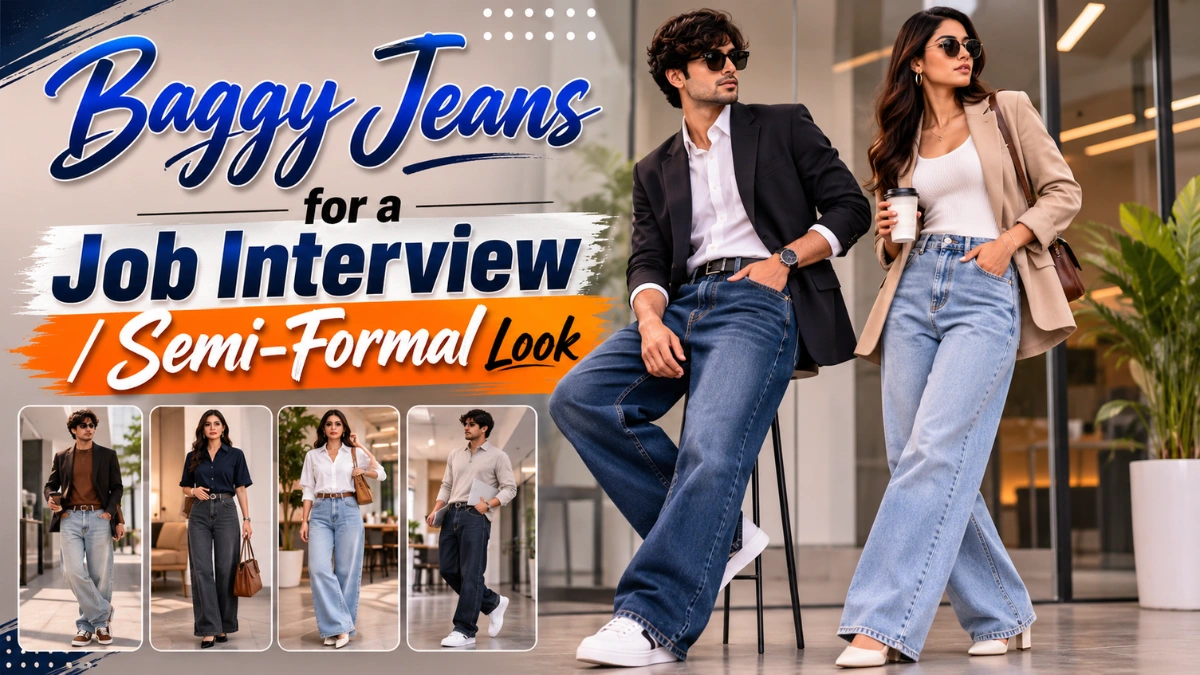 Baggy Jeans for a Job Interview / Semi-Formal Look